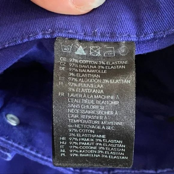 H&M Unique Purple / Royal Blue Skinny Jeans - Picture 11 of 13